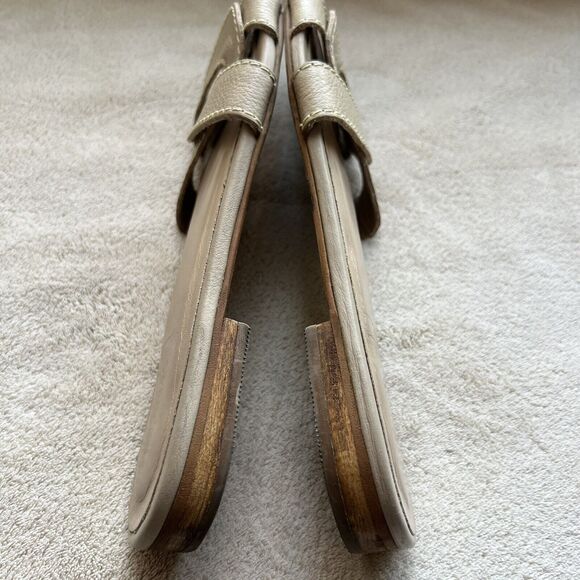 Kaanas Santorini Infinity Loop Nude Tan Leather Strappy Flat Sandals Women’s 11 - Picture 14 of 15